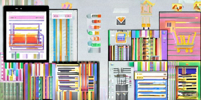 不同国家社交媒体界面展示购物功能，直播画面与案例研究图标叠加