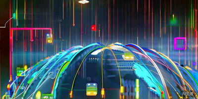 地球仪上突出显示多个跨境航线，独立站与私域流量图标环绕