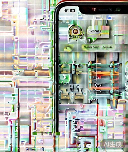 苹果手机屏幕上显示一个电商App的产品详情页，突出展示了该产品的‘碳足迹证书’和‘可回收包装’的醒目图标