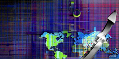 2024年全球电商市场增长热力图，新兴市场区域高亮显示