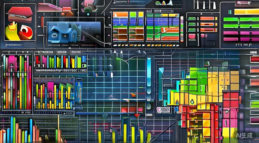 全球电商数据可视化图表，展示各地区市场规模、增长率及消费者渗透率对比