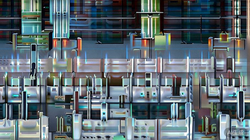 现代化智能仓储内部：AGV小车、机械臂和分拣机器人在算法调度下有序协同作业