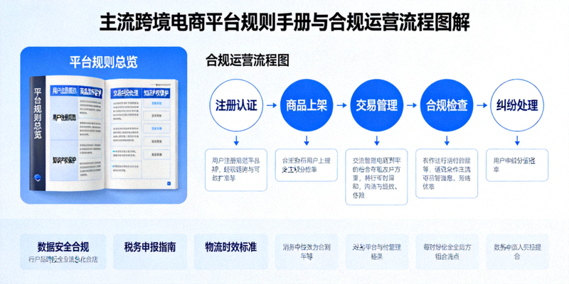 主流跨境电商平台规则手册与合规运营流程图解