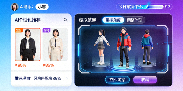 人工智能驱动的个性化推荐引擎与虚拟试穿技术界面